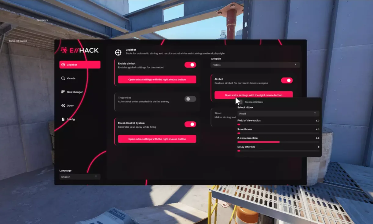 Скачать Чит для CS 2 (КС 2) ExHack - ExHack бесплатно