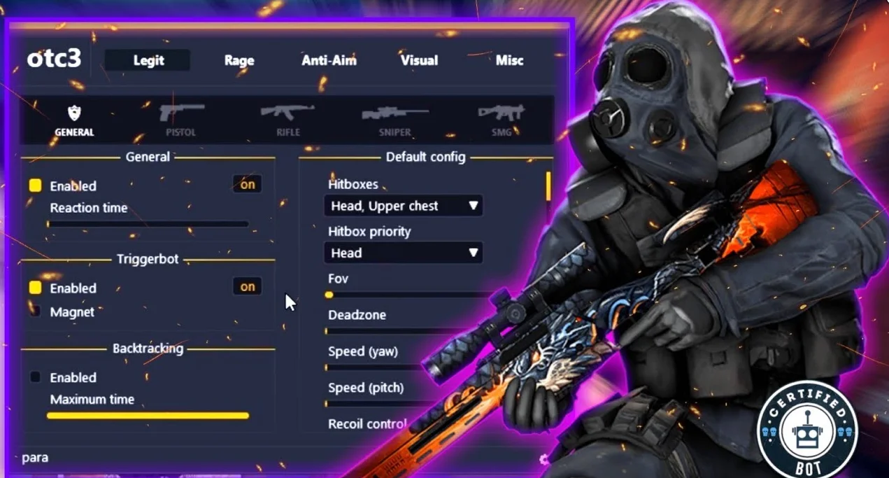Скачать Чит для CS:GO (КС ГО) Otc3 cord v0.3.0