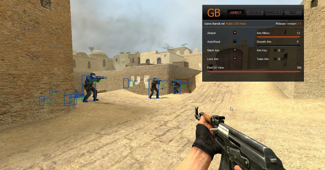 Скачать Чит для CS:S v34 (КС:С в34) - Аим AIM