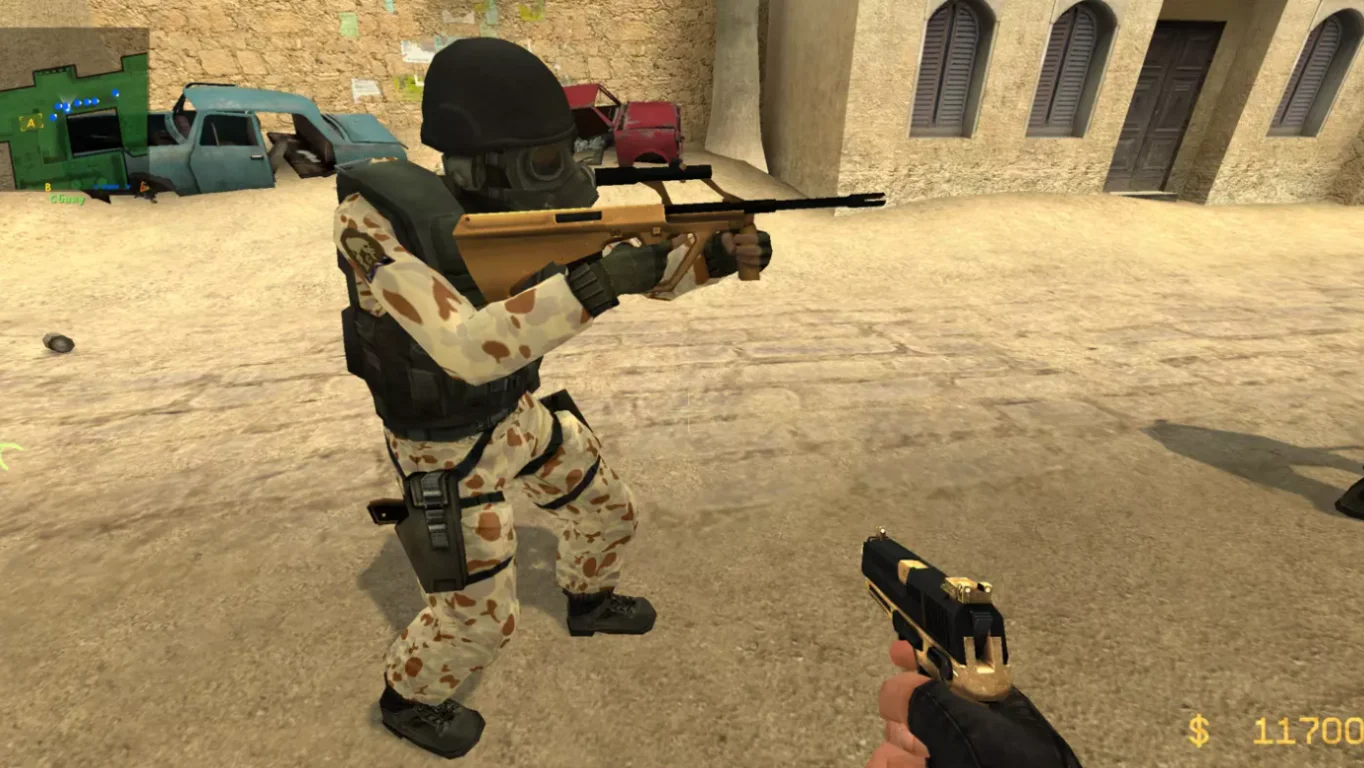 Скачать CS:S v34 (КС:С) в34 - Gold Weapons (Золотое оружие)